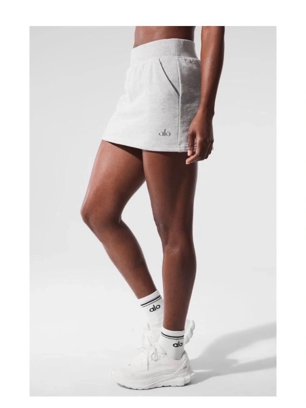ALO Yoga BLACK Active Mini Skirt